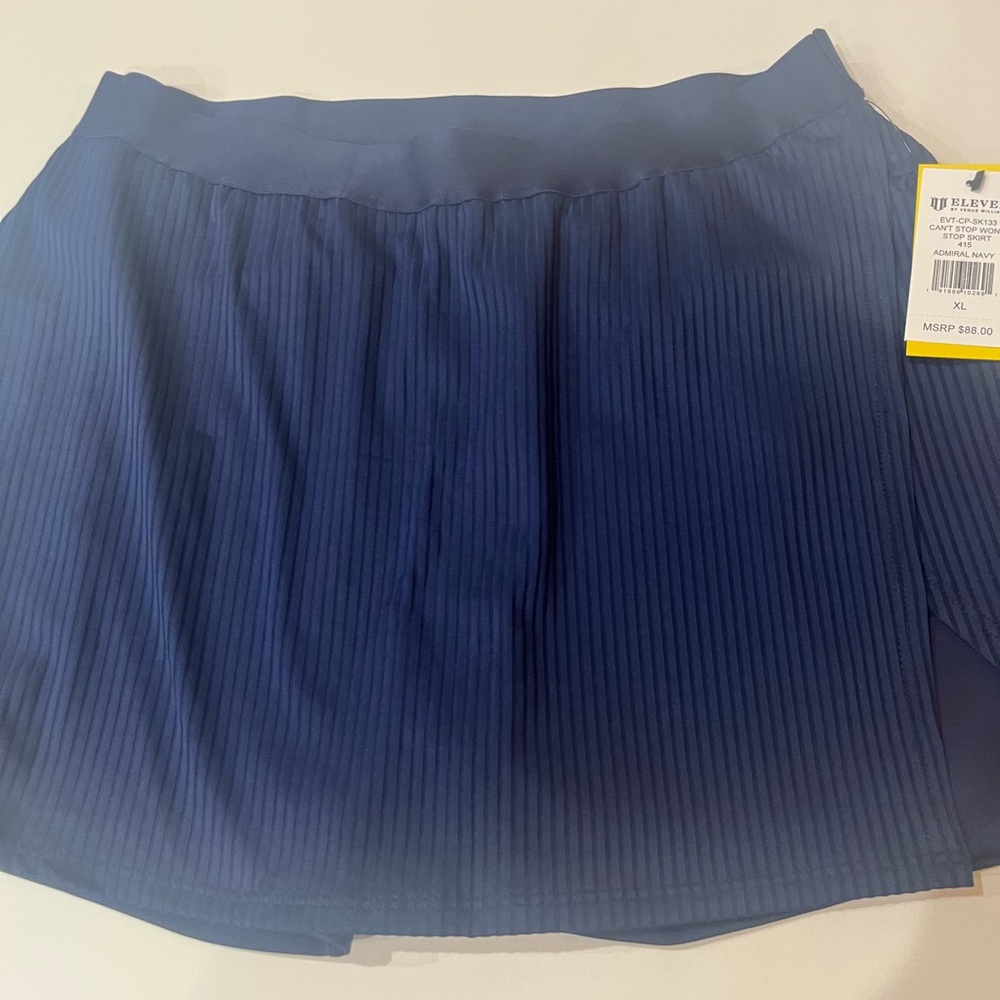 Eleven By Venus Williams Can’t Stop Won’t Stop Skirt Admiral Blue Size XL NWT